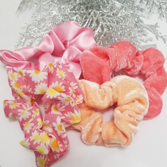 New 3/$20 Set of 4 Scrunchies